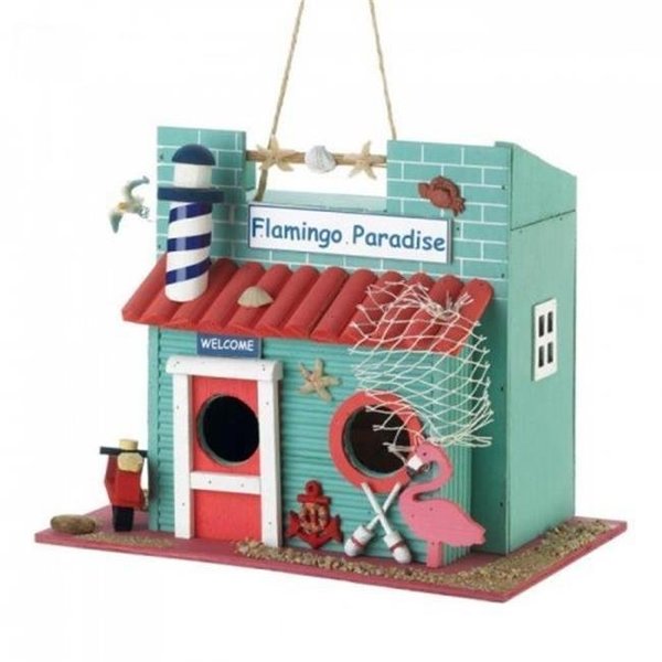 Songbird Valley Songbird Valley 10018681 Flamingo Paradise Birdhouse 10018681